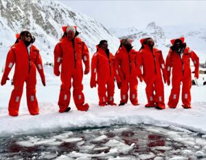 Ice Floating dans le Lac de Tignes