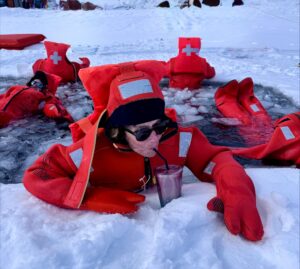 Ice Floating dans le Lac de Tignes